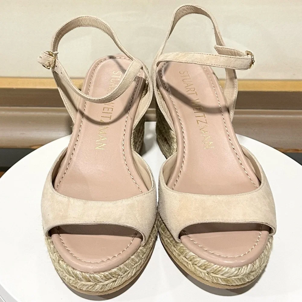 🌹STUART WEITZMAN🌹 Tia Espadrille Wedge Sandal Size: 8.5B